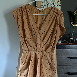 Bcbg Dress Peach with Dots  Small